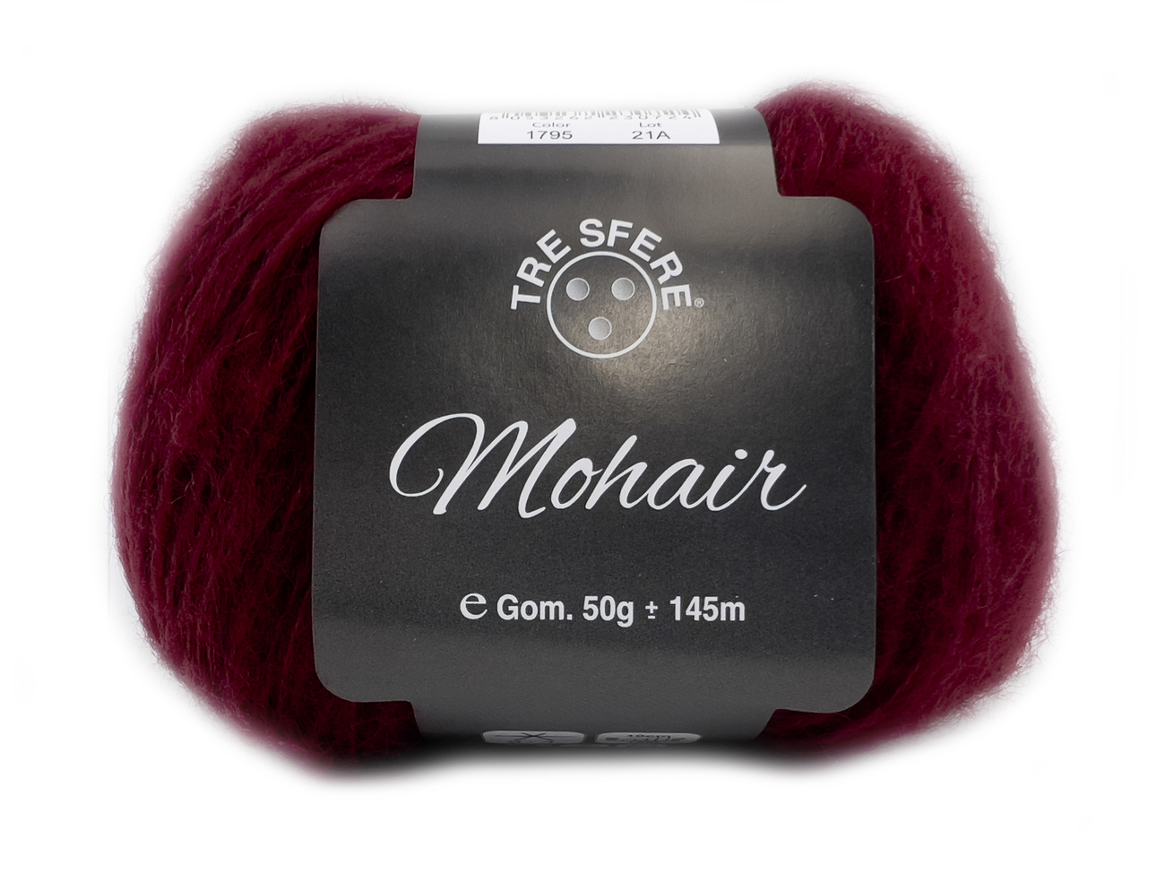 LANA MOHAIR  50 gr. colore CILIEGIA