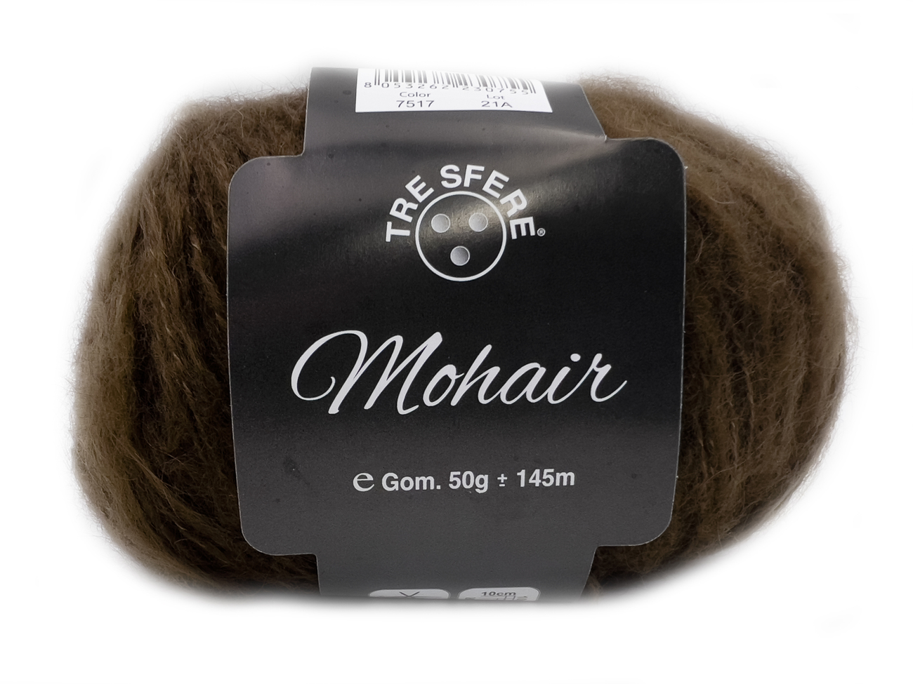 LANA MOHAIR  50 gr. colore MARRONE