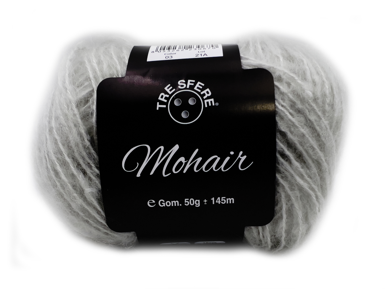 LANA MOHAIR  50 gr. colore PERLA