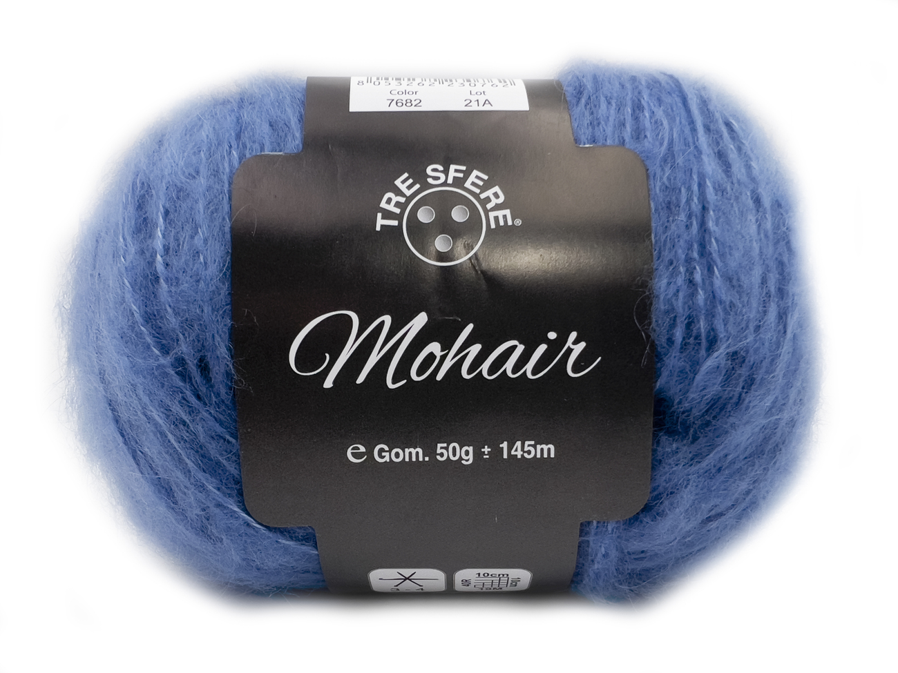 LANA MOHAIR  50 gr. colore AZZURRO