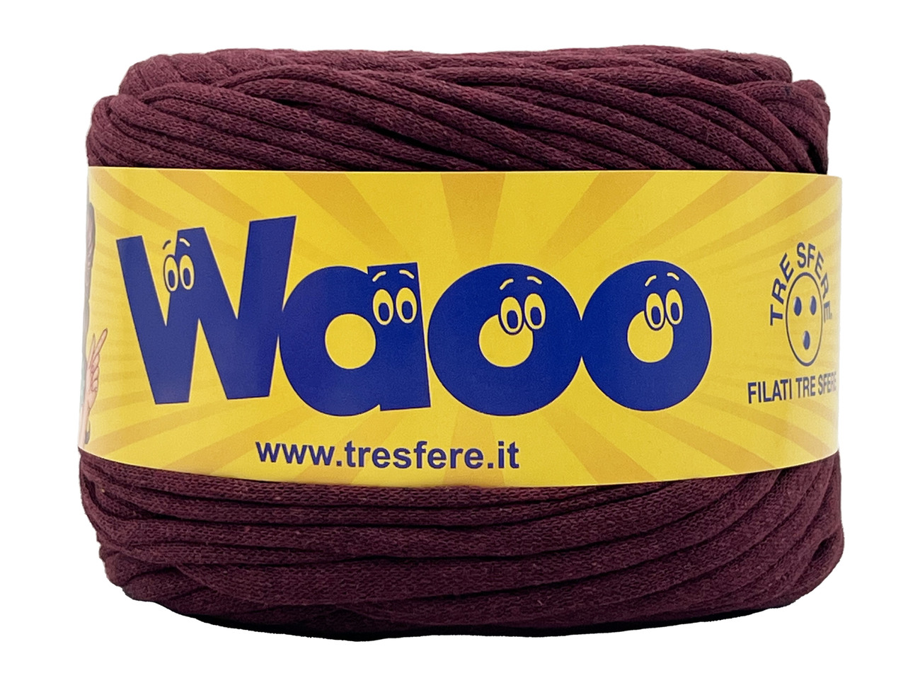 FETTUCCIA WAOO  70% cotone 30% poly  da 500 grammi - BORDEAUX