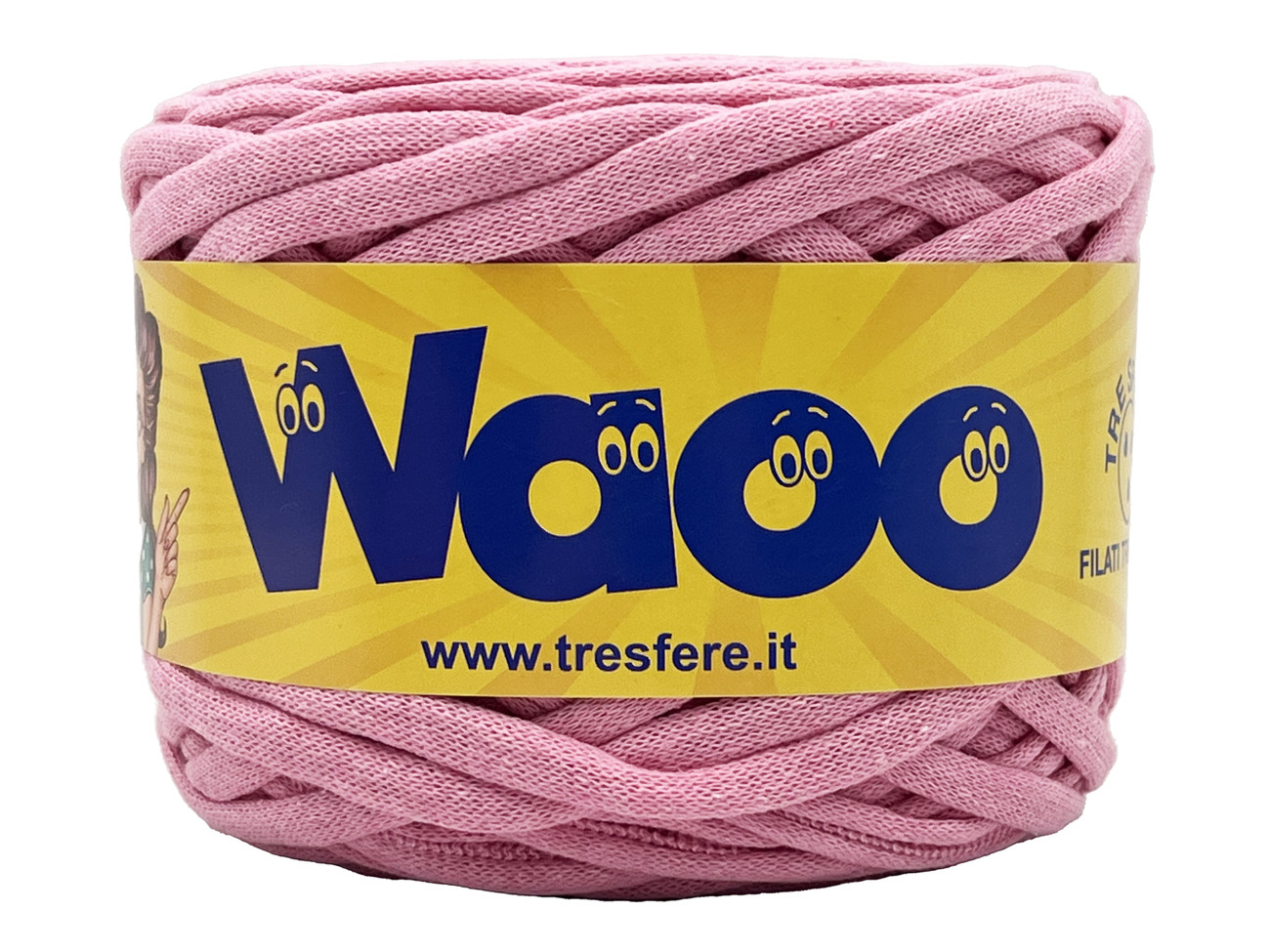 FETTUCCIA WAOO  70% cotone 30% poly  da 500 grammi - ROSA