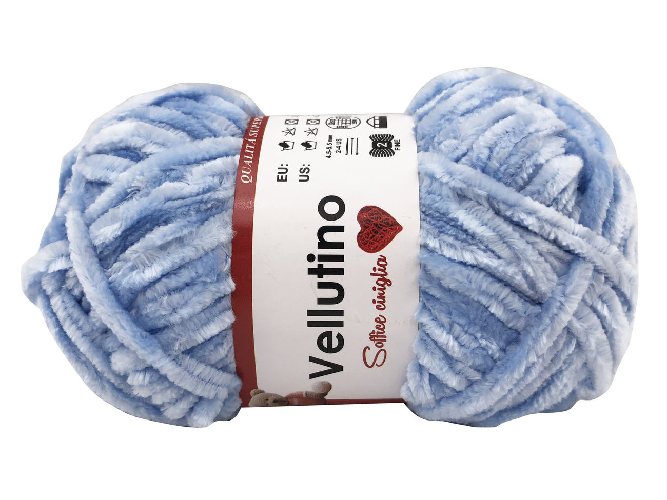 LANA CINIGLIA VELLUTINO 50 gr. -AZZURRO CHIARO