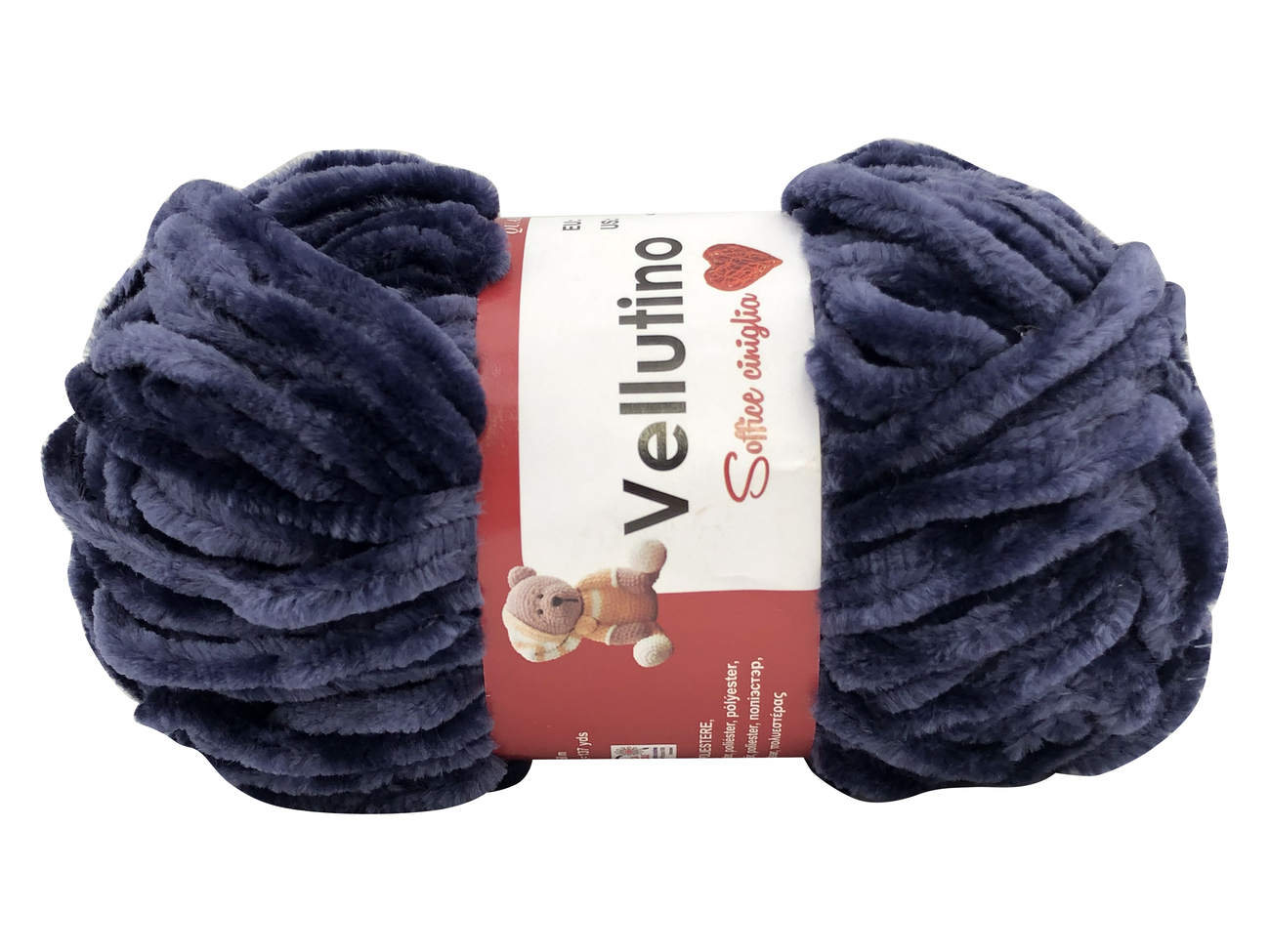LANA CINIGLIA VELLUTINO 50 gr. -BLU