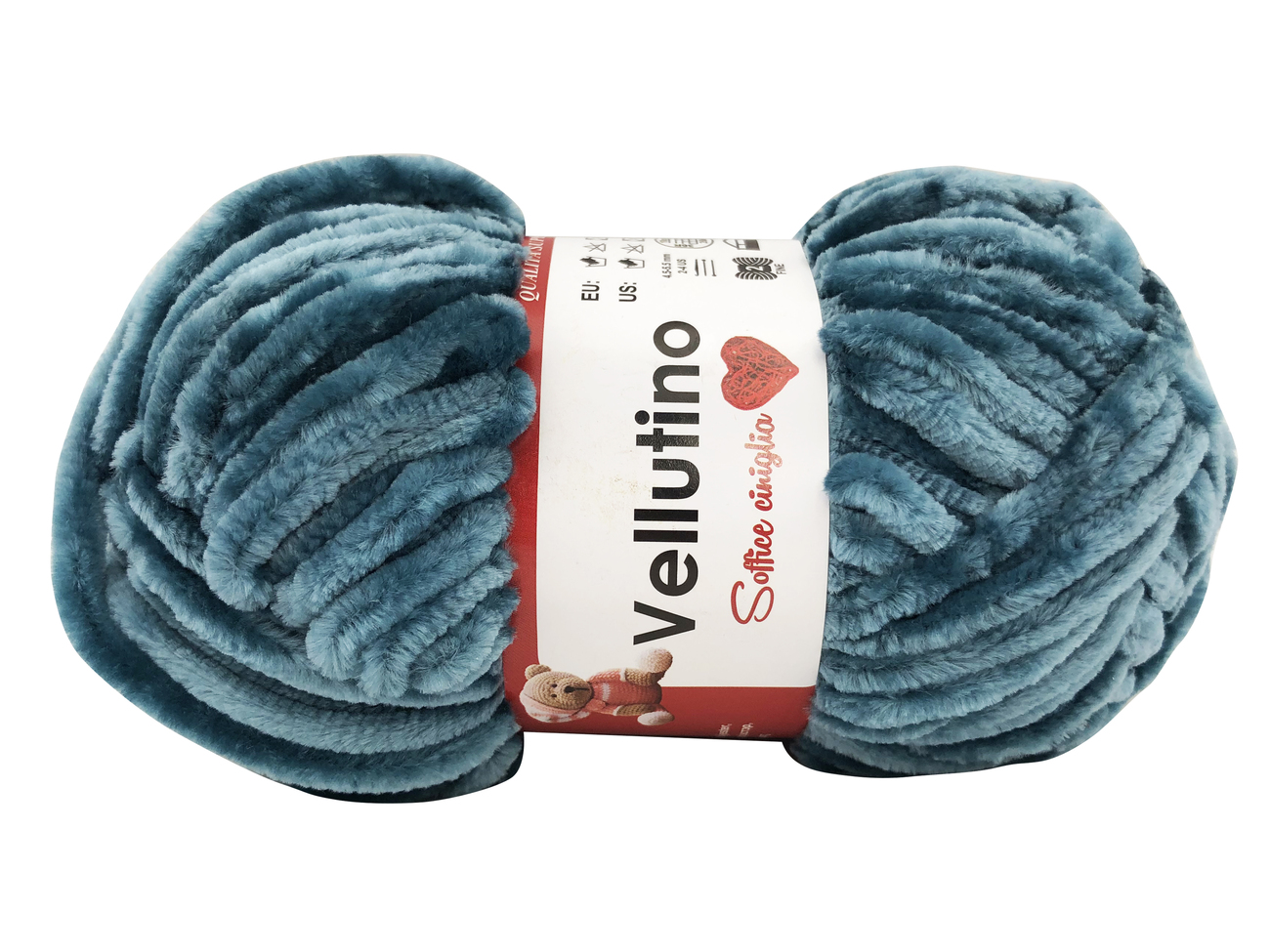 LANA CINIGLIA VELLUTINO 50 gr. -VERDE MEDIO