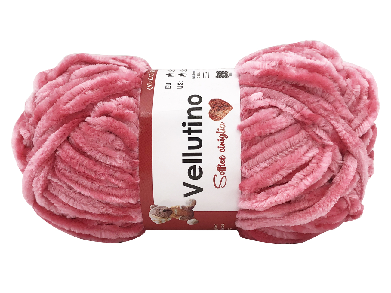 LANA CINIGLIA VELLUTINO 50 gr. -ROSA