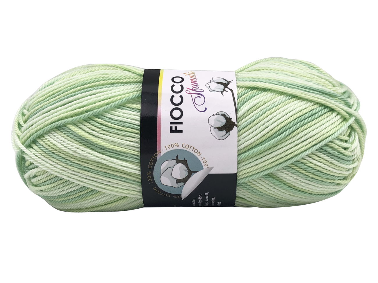 COTONE FIOCCO SFUMATO Verde Chiaro col.9660