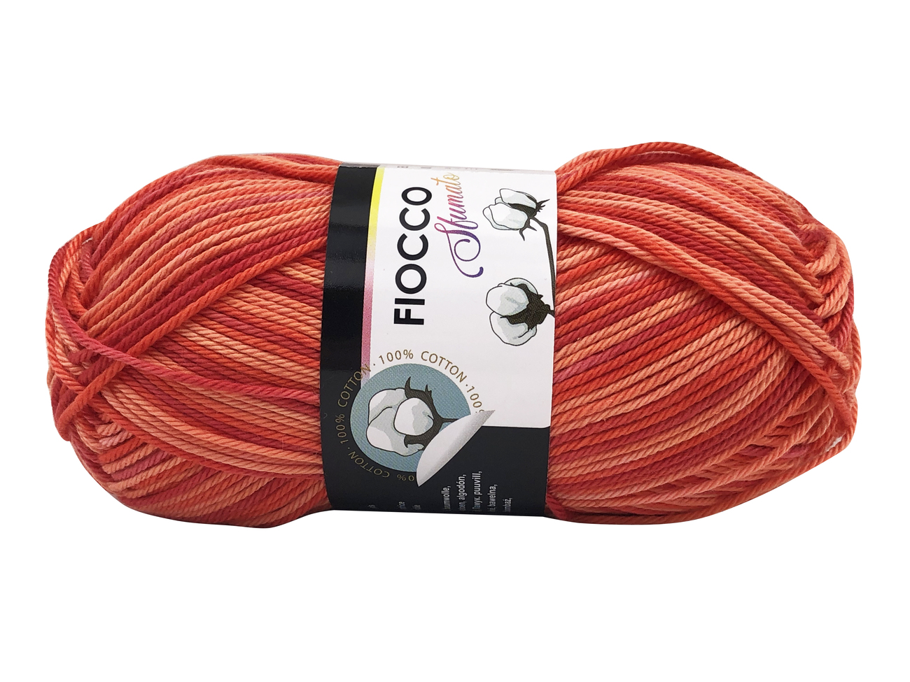 COTONE FIOCCO SFUMATO Rosso col.9320