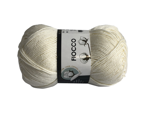 filati italiani Cotone Fiocco (100% Cotone) 50 Grammi, 125 Metri, per  Uncinetto e Maglieria (Verde) Colore 7620