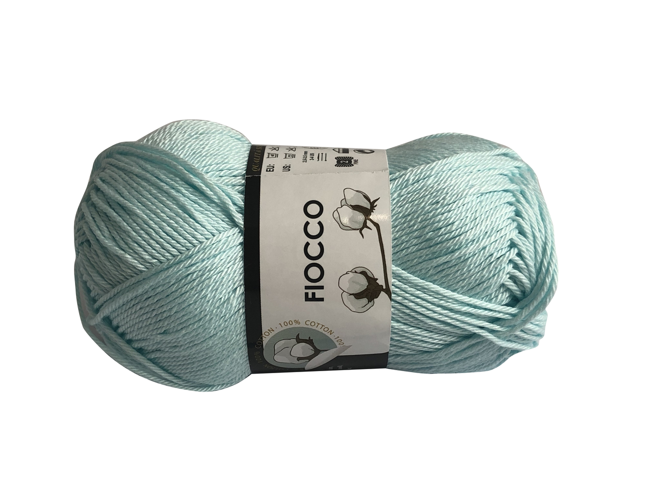 COTONE FIOCCO Verde acqua col.7608