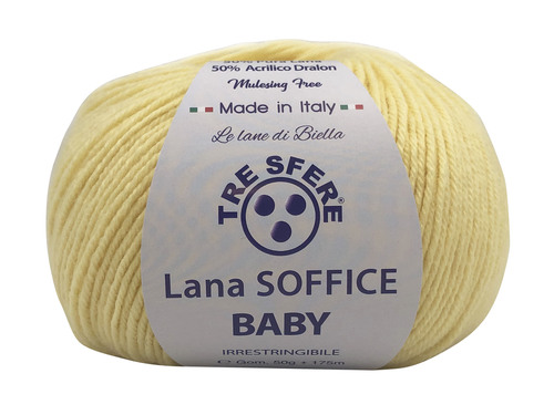 LANA SOFFICE BABY 50%lana 50%acrilico da 50 grammi - giallo sofficebaby-giallo331 LANA SOFFICE BABY 50%lana 50%acrilico da 50 grammi - giallo sofficebaby-giallo331