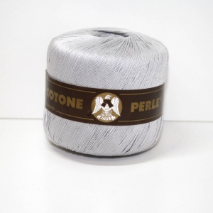 COTONE PERLE n.8 50gr. -GRIGIO CHIARO col.122