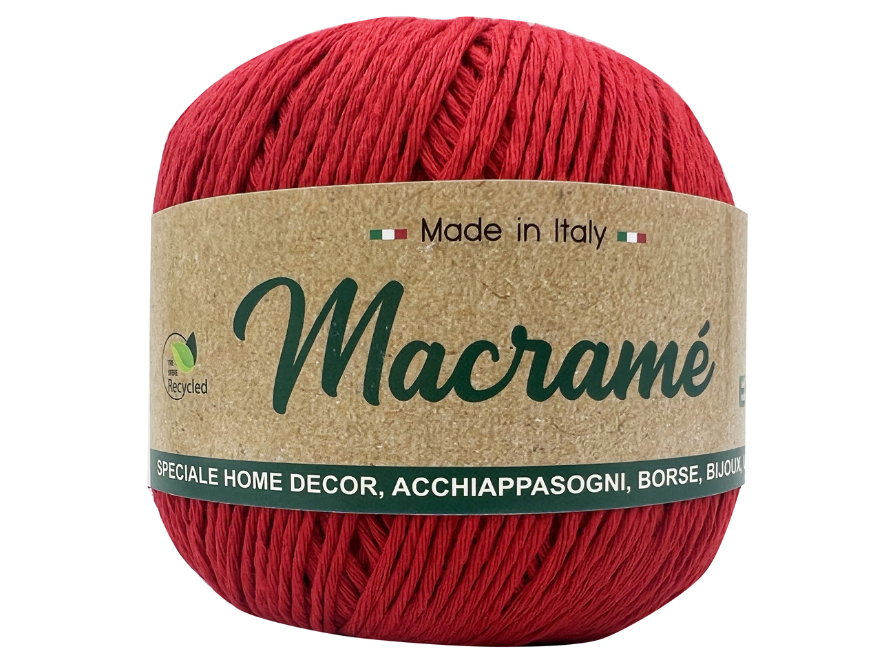 MACRAME BARBANTE  150 grammi  ROSSO