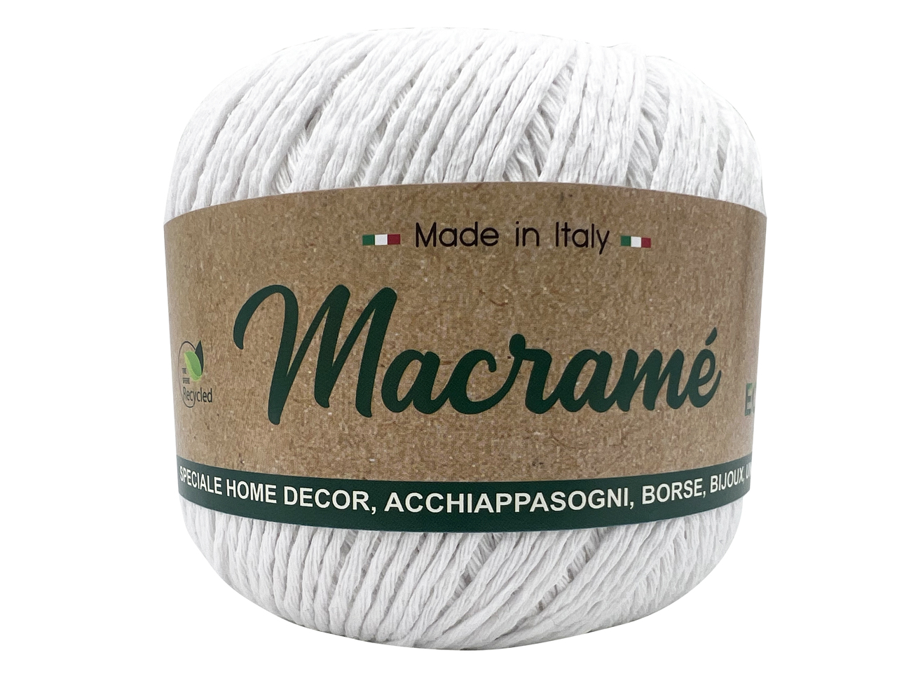 MACRAME BARBANTE  150 grammi  BIANCO