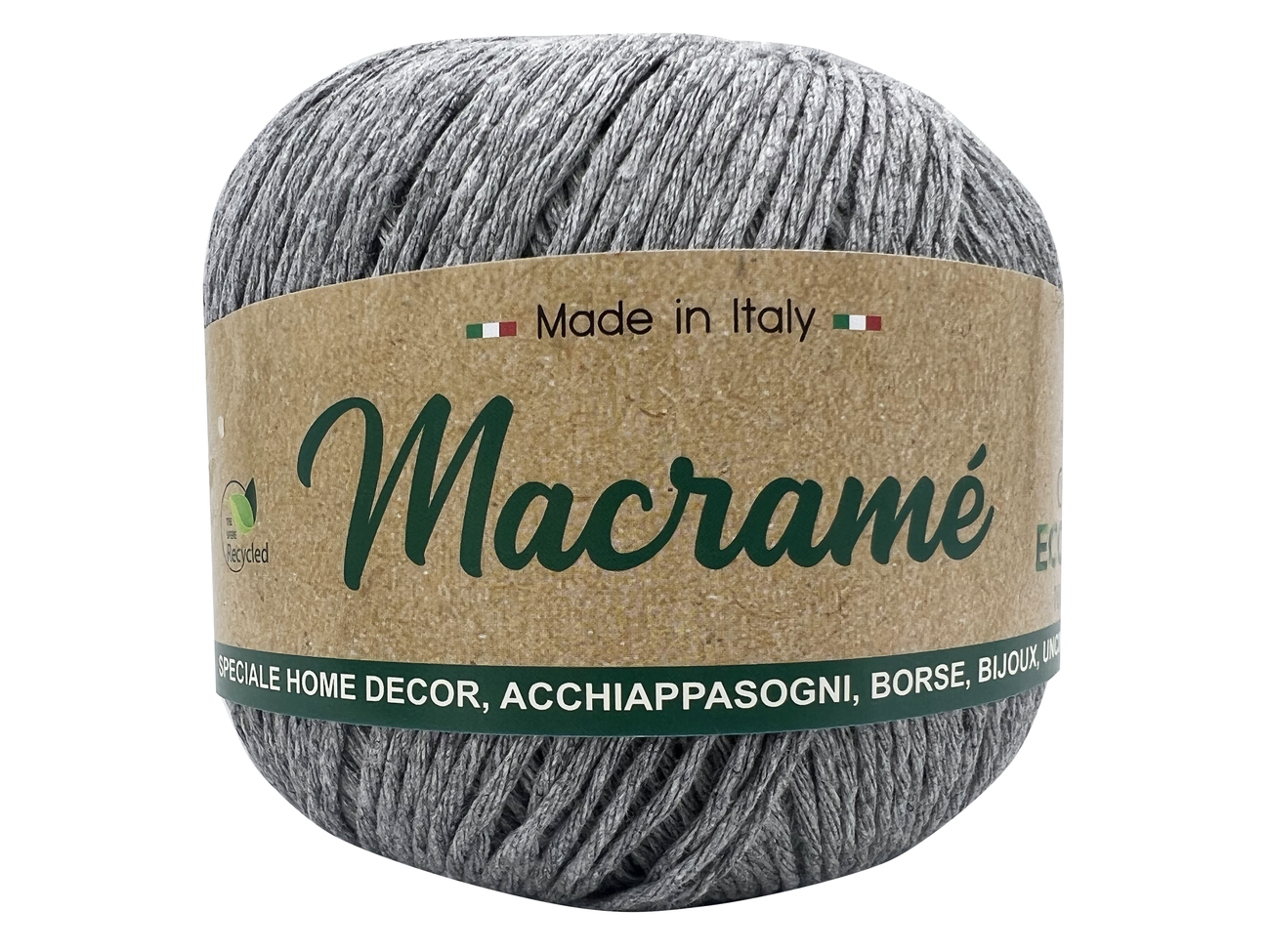 MACRAME BARBANTE  150 grammi  GRIGIO