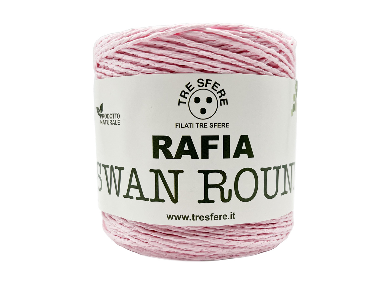 RAFIA SWAN ROUND  150 grammi - ROSA CHIARO -