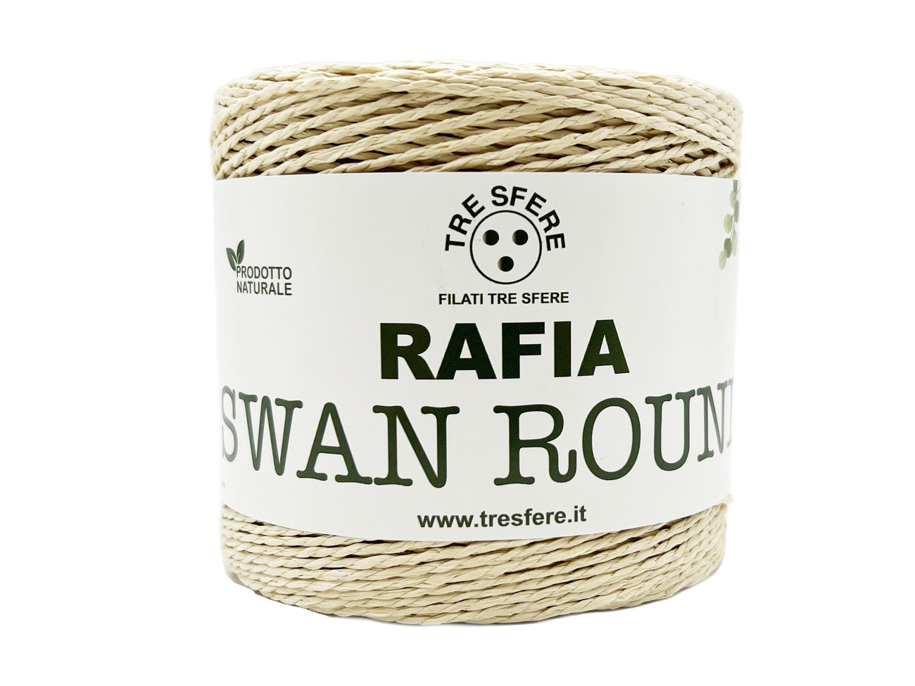 RAFIA SWAN ROUND  150 grammi - BEIGE CHIARO -