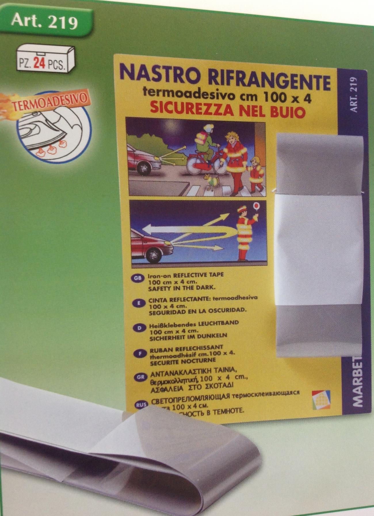 NASTRO RIFRANGENTE TERMOADESIVO  4 cm x 1 metro