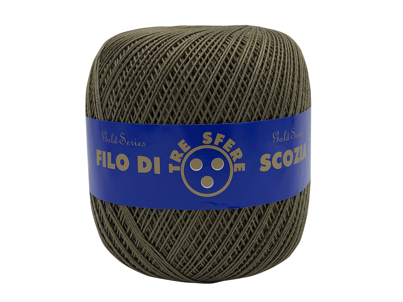 COTONE GOMITOLI 100 gr.  N. 8 -MILITARE