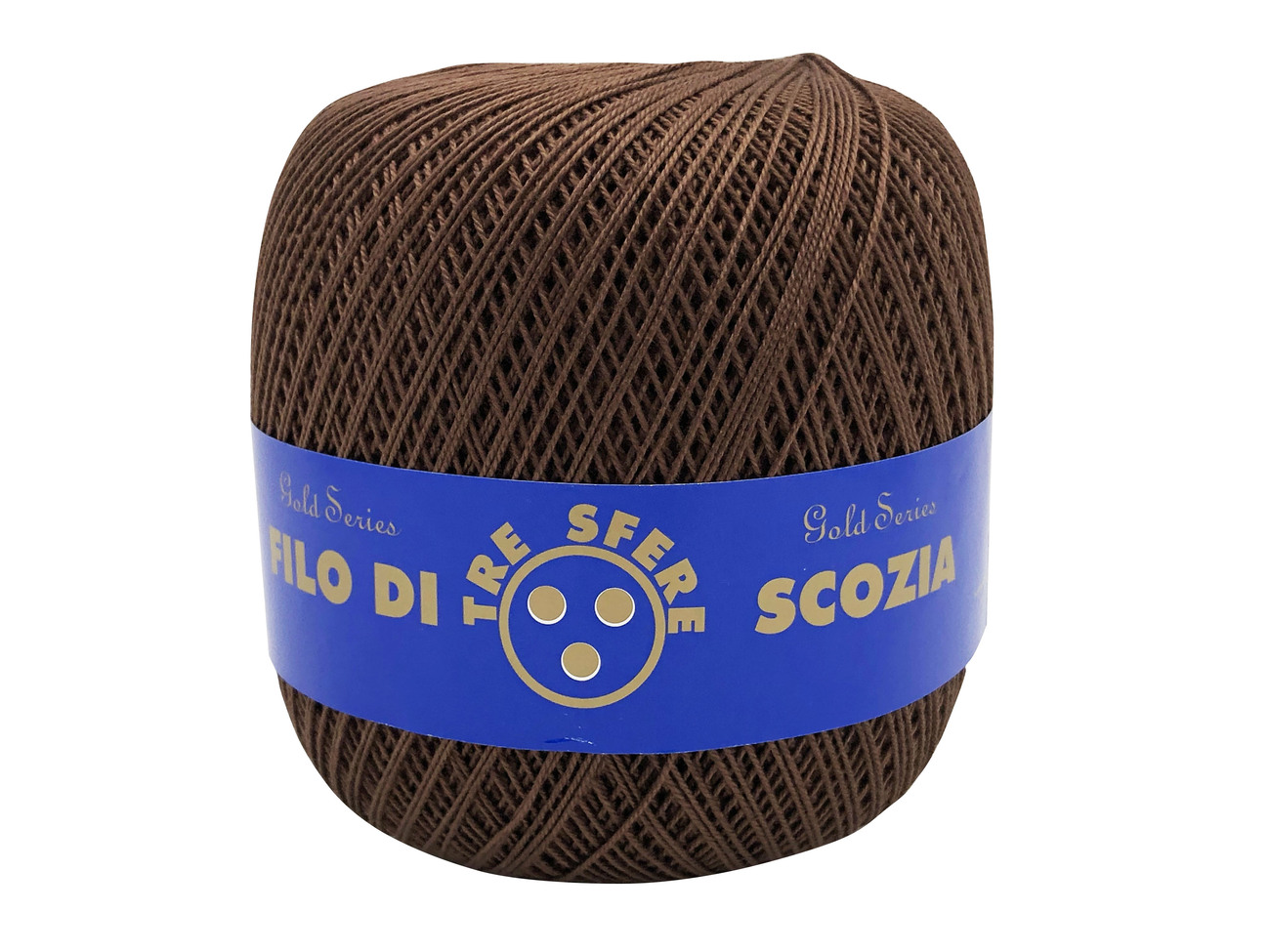 COTONE GOMITOLI 100 gr.  N. 8 -MARRONE