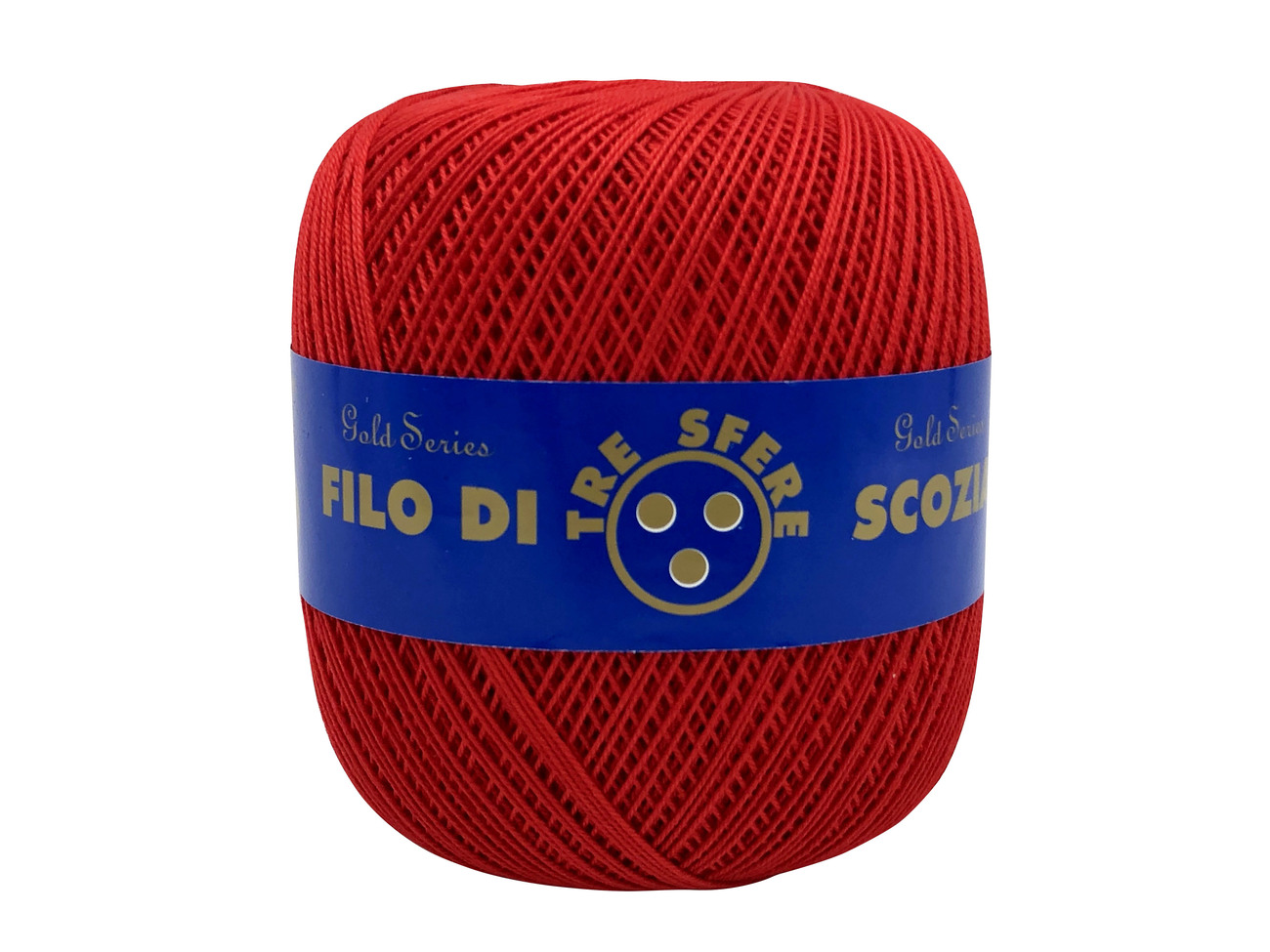 COTONE GOMITOLI 100 gr.  N. 8 -ROSSO