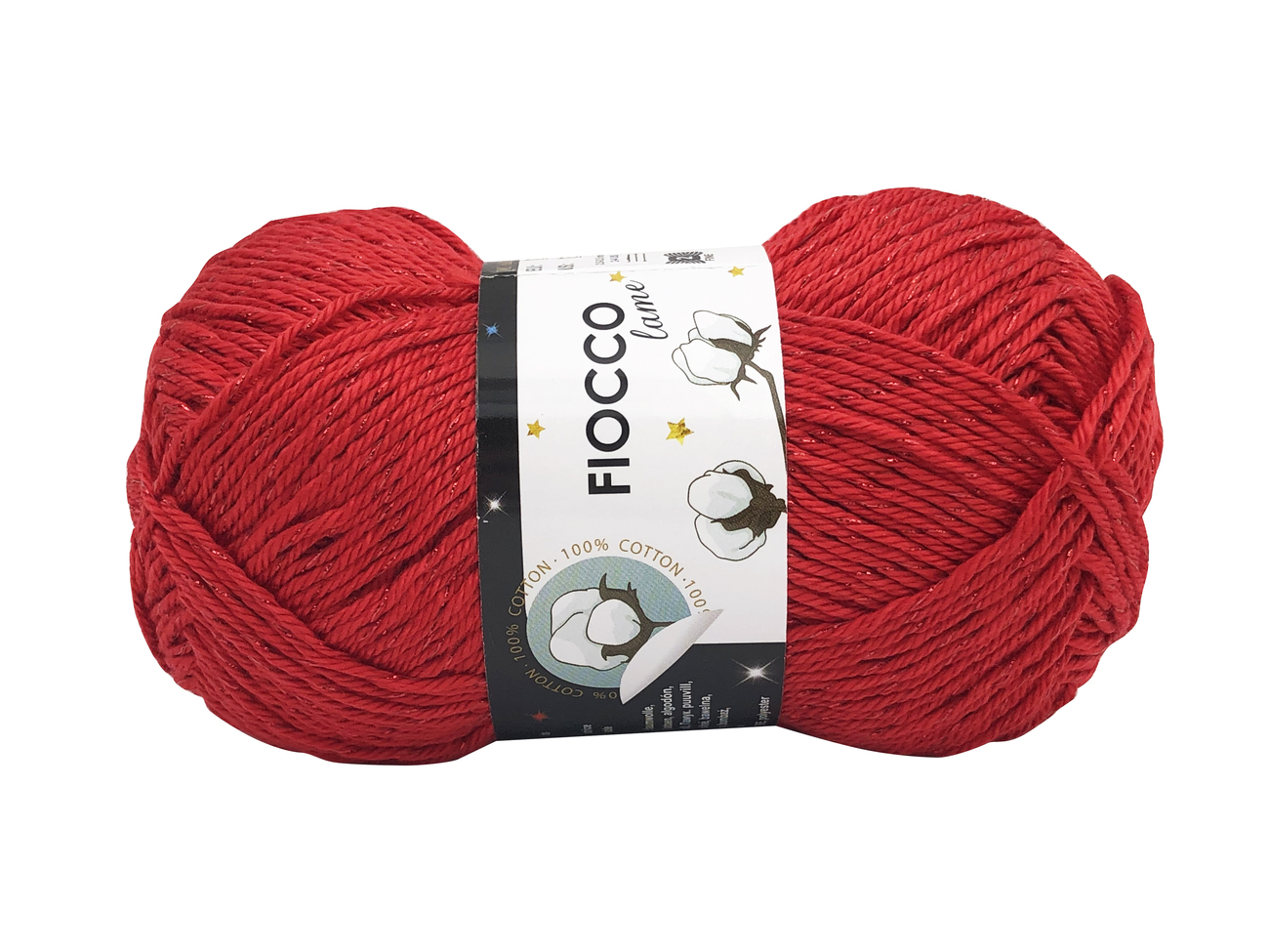 COTONE FIOCCO LAME' Rosso col.7288