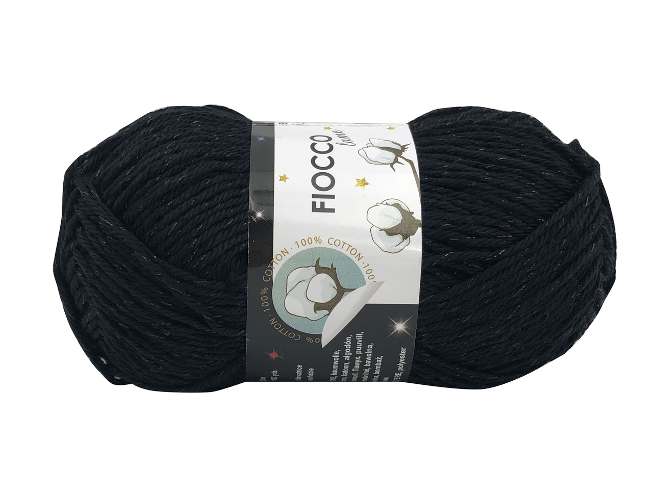 COTONE FIOCCO LAME' Nero col.7555