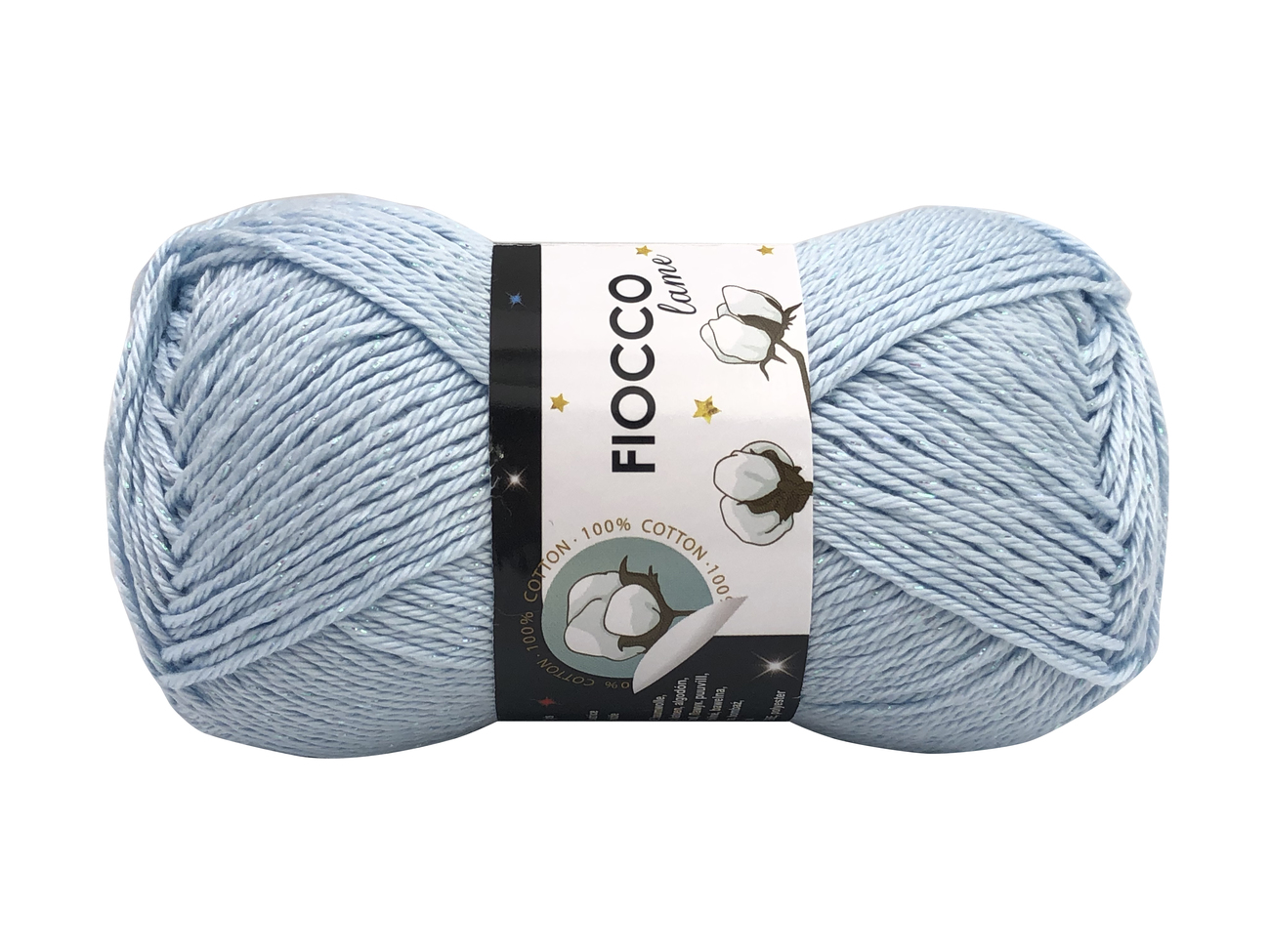 COTONE FIOCCO LAME' Azzurro col.7510