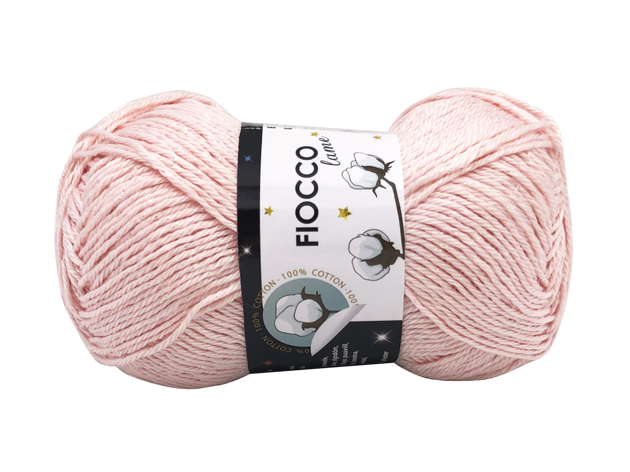 COTONE FIOCCO LAME' Rosa chiaro col.7306