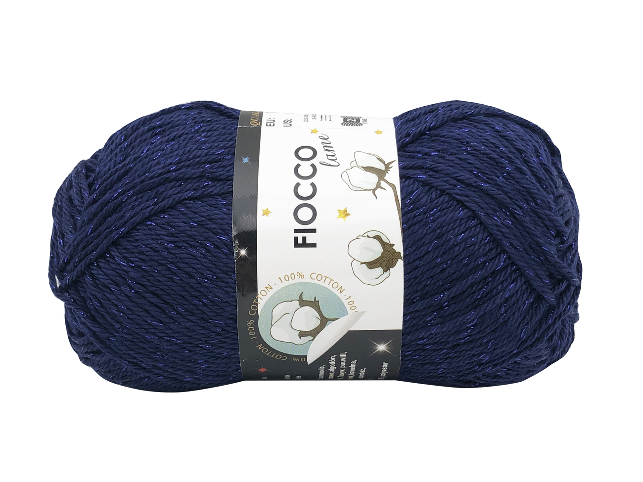 COTONE FIOCCO LAME' Blu col.7535