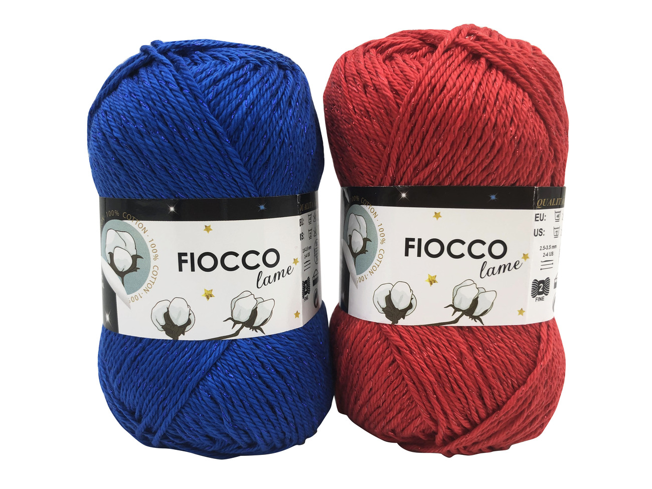 5 gomitoli Filato di Cotone Fiocco Naturale 100% TreSfere in Confezione da  250gr.