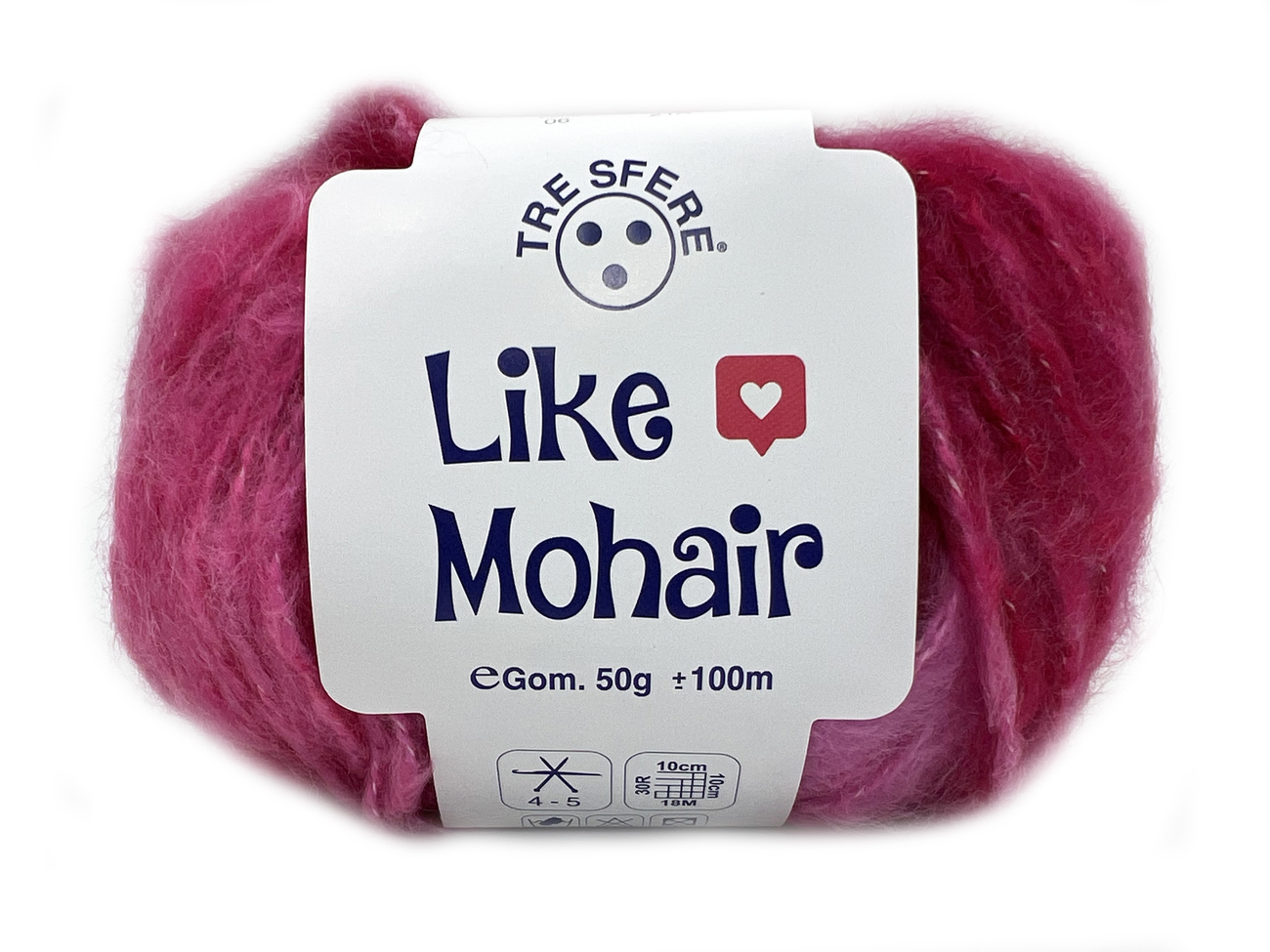 LANA LIKE MOHAIR 50 gr. colore FUCSIA