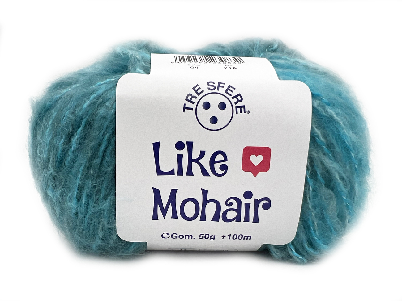 LANA LIKE MOHAIR 50 gr. colore TURCHESE