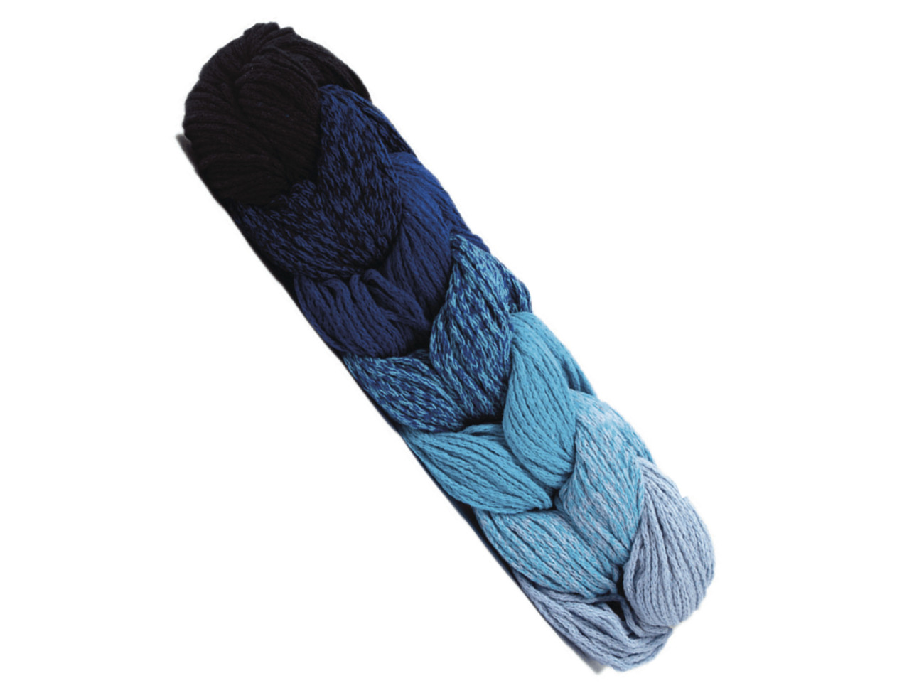 COTONE TRECCIA RIO 250 gr. - sfumato blu/turchese