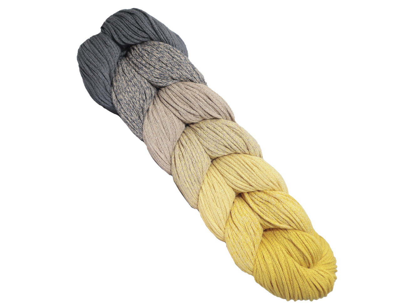 COTONE TRECCIA RIO 250 gr. - sfumato giallo/ grigio