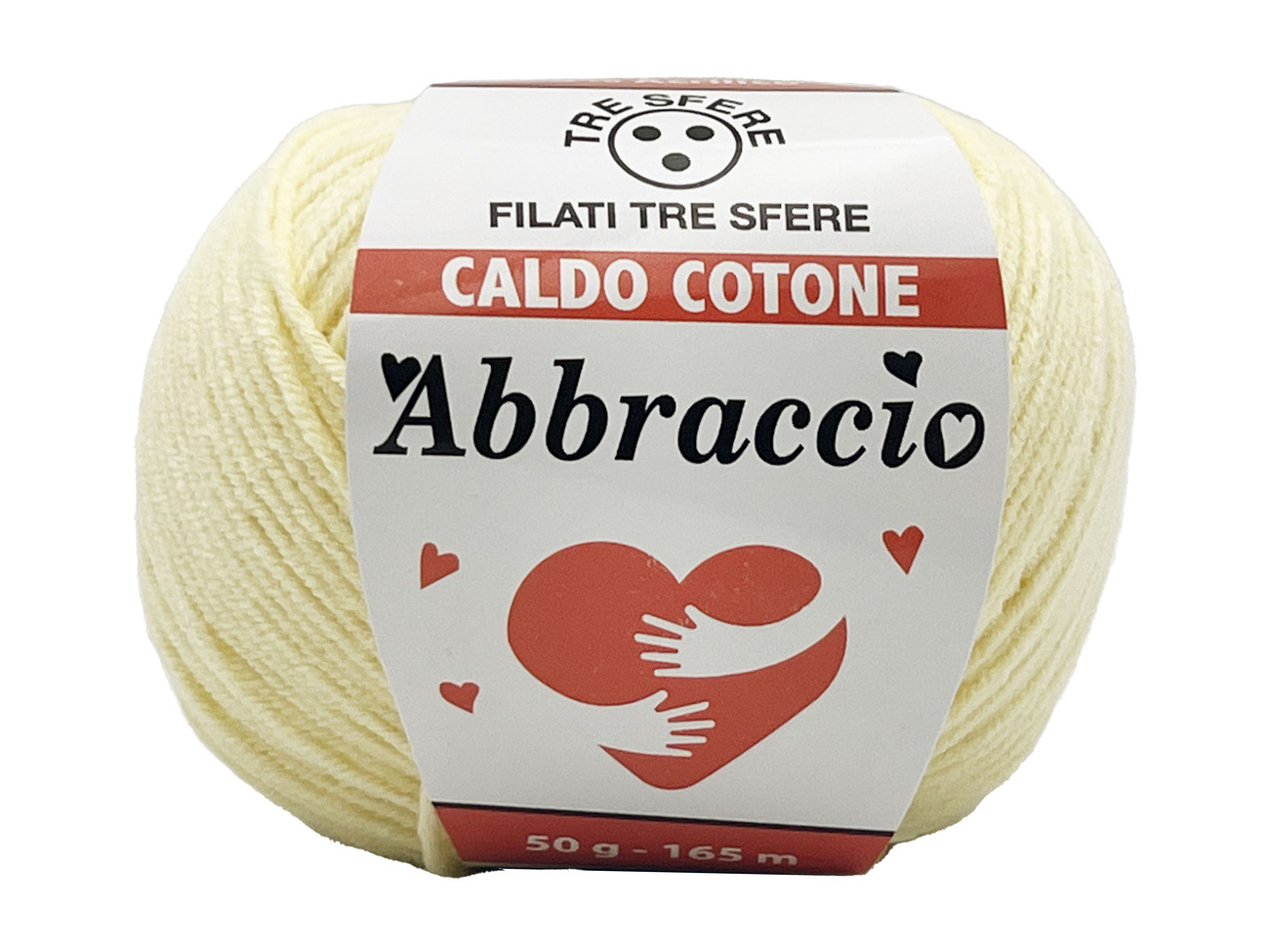 CALDO COTONE ABBRACCIO  50%cotone 50%acrilico  da 50 grammi - GIALLO CHIARO