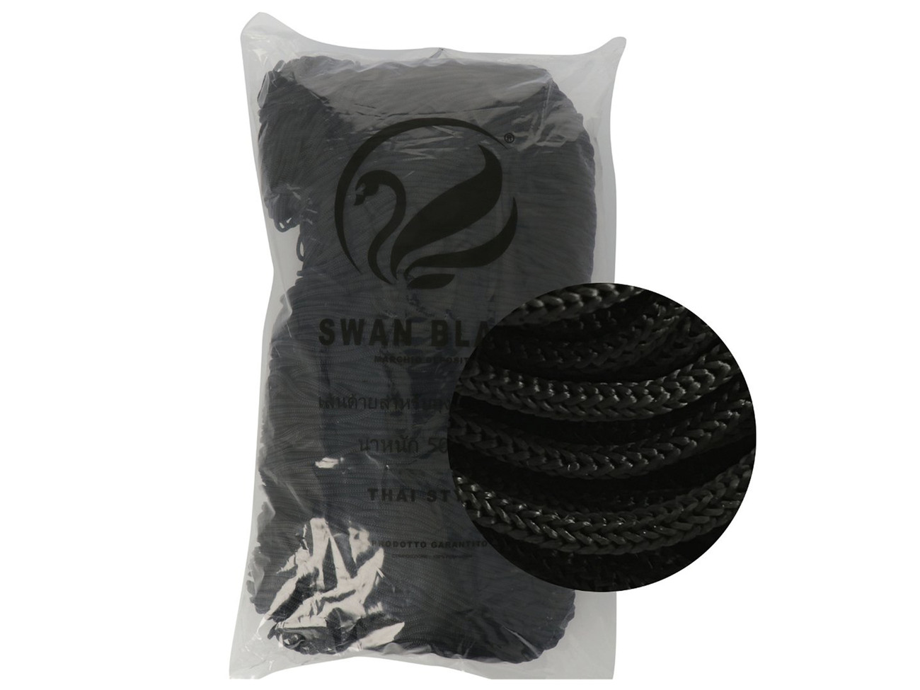 CORDINO THAI SWAN BLACK 500 gr. -NERO col.055