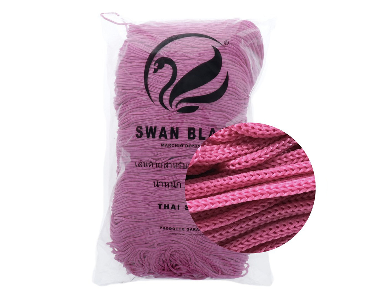 CORDINO THAI SWAN BLACK 500 gr. -ORCHIDEA col.0.37