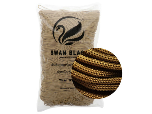 filati italiani cordini Swan Black, 500g e assortimento Accessori per Borse  (Burro)