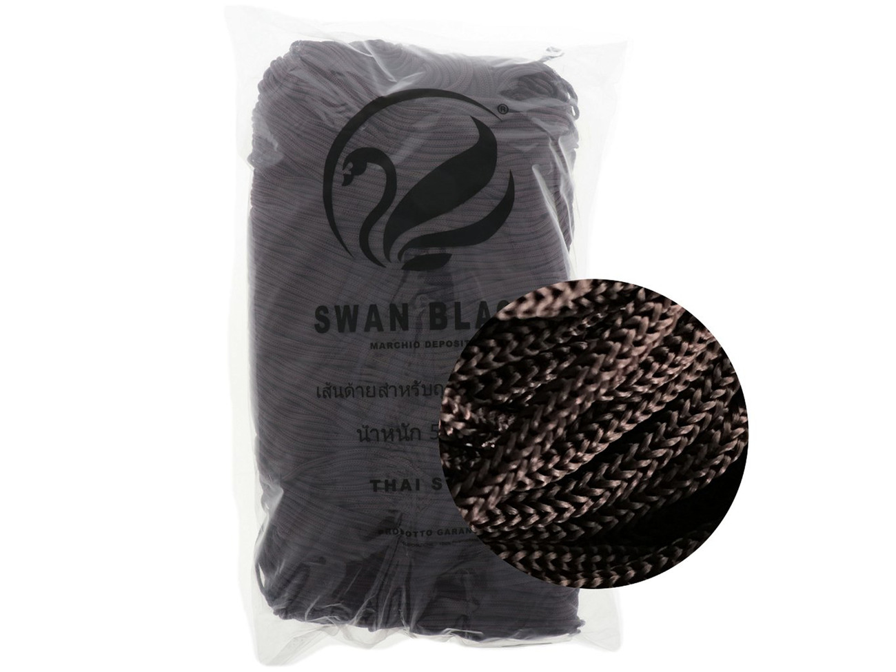 CORDINO THAI SWAN BLACK 500 gr. -MARRONE col.021