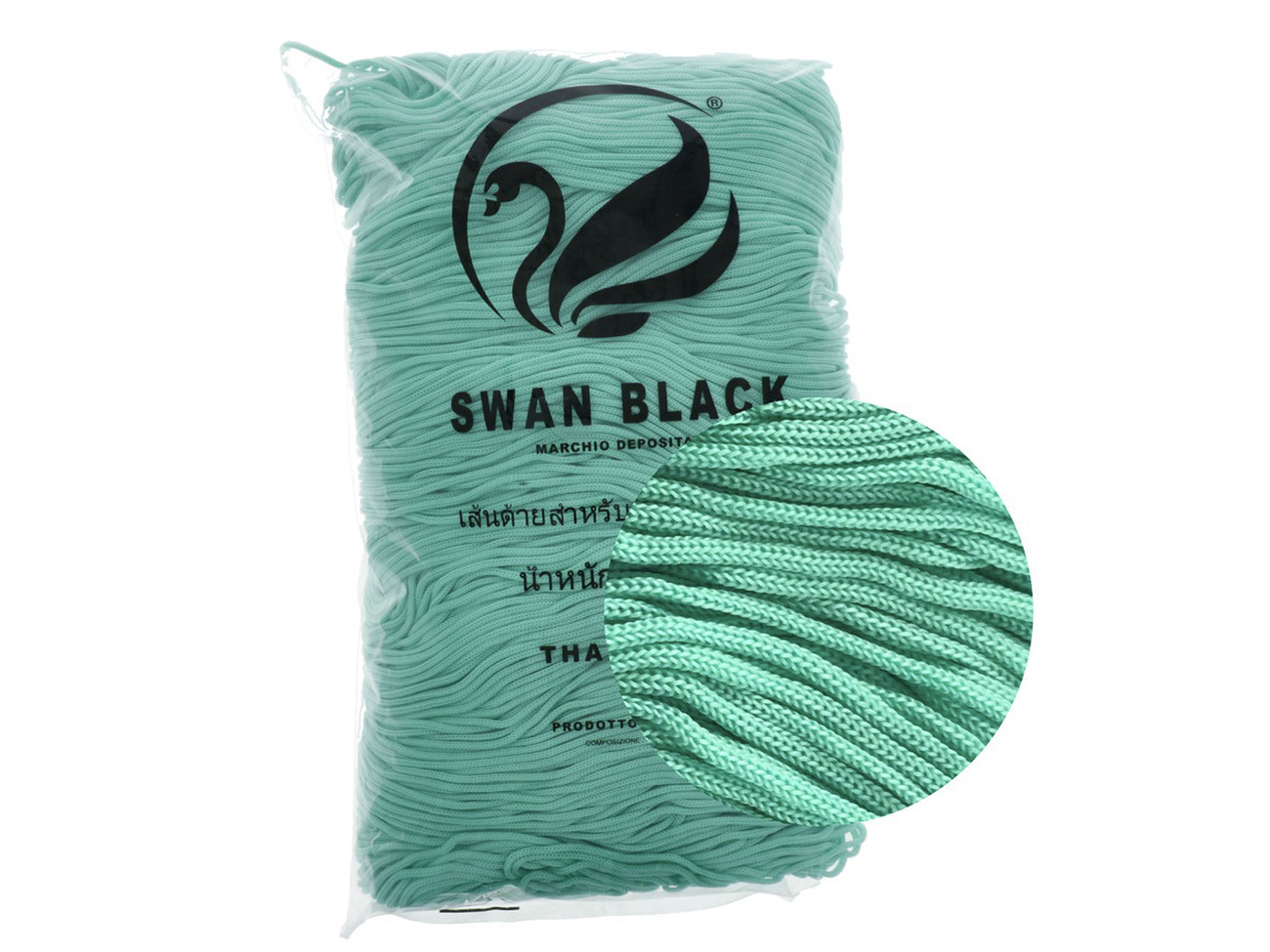 CORDINO THAI SWAN BLACK 500 gr. -TIFFANY col.101