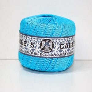 COTONE CABLE' N.5 50gr-TURCHESE col.40