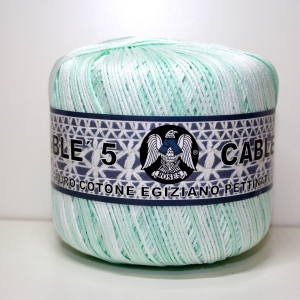 COTONE CABLE' N.5 50gr -STAMP. VERDE ACQUA col.103