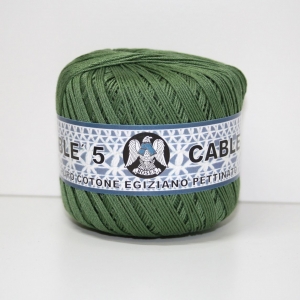 COTONE CABLE' N.5 50gr -VERDE SALVIA col.85