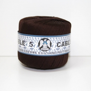 COTONE CABLE' N.5 50gr- MARRONE col.11