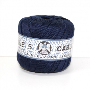 COTONE CABLE' N.5 50gr -BLU col.4