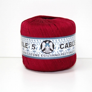 COTONE CABLE' N.5 50gr -BORDEAUX col.81