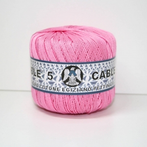 COTONE CABLE' N.5 50gr -ROSA CONFETTO col.22