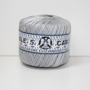 COTONE CABLE' N.5 50gr-GRIGIO CHIARO col.122