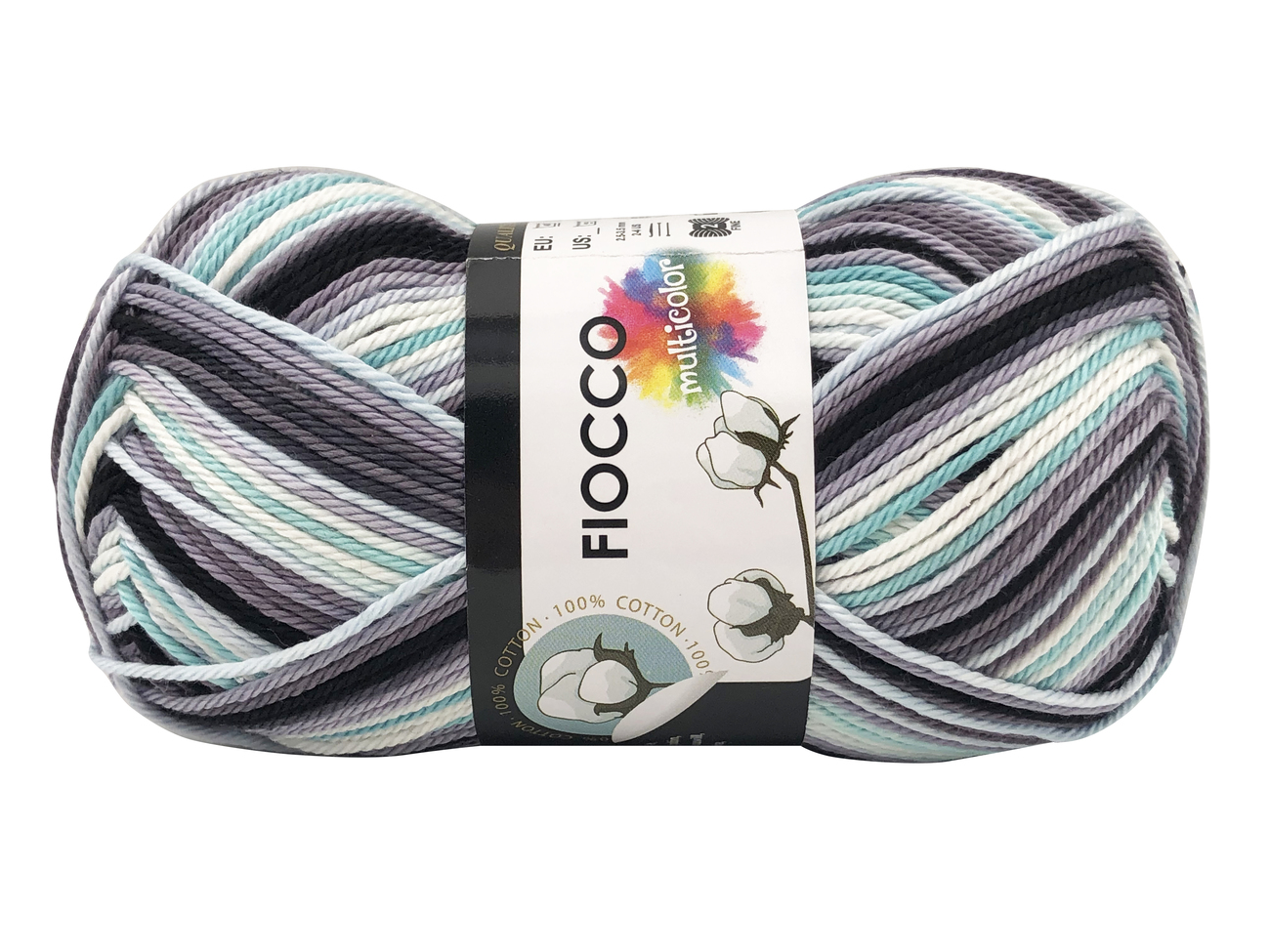 COTONE FIOCCO MULTICOLOR Grigio Verde col.9530